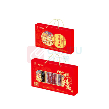 皇上皇 心想事成腊味礼盒 600g(完好真空包装0℃以下300天 28℃以下160天) 腊肠300g 招牌粒肠200g 五花腊肉100g 三通一达,全国除新疆、西藏、内蒙古、青海、宁夏、甘肃、海南、黑龙江