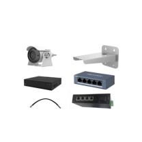海康威视 HIKVISION 视频监控系统 DS-7716N-I5-V3(JHBS) 含摄像机4个/硬盘1块/交换机2台/机柜1个/收发器1个等安装配套辅材,一年网络服务