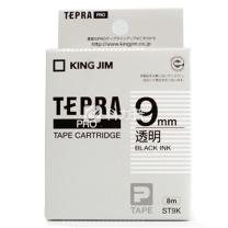 锦宫 KING JIM 标签色带 ST9K 9mm (透明底/黑字)