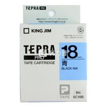 锦宫 KING JIM 标签色带 SC18B 18mm (蓝底/黑字)