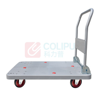 君宏 单层300公斤橡胶轮折叠扶手推车 JH300-DX-G 900*600*890MM 承重:300kg (灰色) (不含运费)