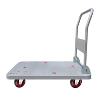 君宏 单层150公斤橡胶轮折叠扶手推车 JH150-DX-G 720*480*860MM 承重:150KG (灰色) (不含运费)