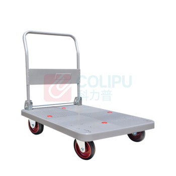 君宏 单层150公斤橡胶轮折叠扶手推车 JH150-DX-G 720*480*860MM 承重:150KG (灰色) (不含运费)