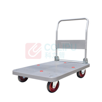 君宏 单层150公斤橡胶轮折叠扶手推车 JH150-DX-G 720*480*860MM 承重:150KG (灰色) (不含运费)
