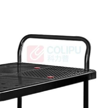 君宏 150公斤双层单扶手推车 JH150-T2-BK 720*480*890MM 承重:150KG (黑色) (不含运费)