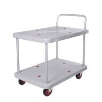 君宏 150公斤双层单扶手推车 JH150P-T2-G 720*480*890MM 承重:150KG (灰色) (不含运费)
