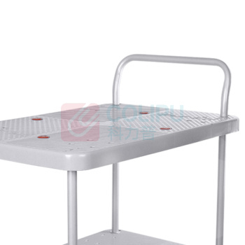 君宏 150公斤双层单扶手推车 JH150P-T2-G 720*480*890MM 承重:150KG (灰色) (不含运费)