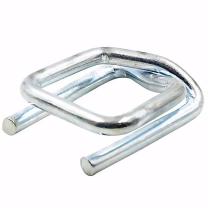 Raxwell 聚酯纤维带打包扣,金属回型扣,不锈钢镀锌,适用带宽19mm,1000个/箱