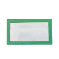 安赛瑞 货架物料信息磁性卡套(10个装)A10 45×80mm 绿色 货架磁性库存信息标签 货位信息标签卡套 13386