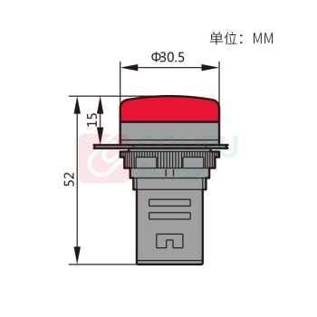 正泰电器 信号灯 ND16-22DS/4 AC 380V 黄 710050300000693
