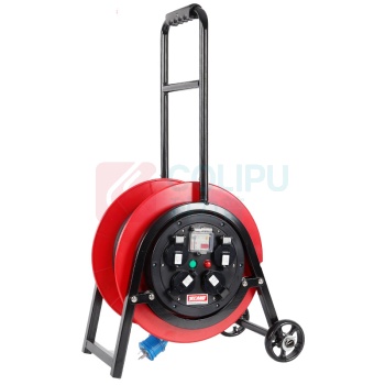 野狼 YELANG 轮车350电缆盘(220V) YL-35CFS-0480 2*2.5*80m (红色) 电缆价格随铜价波动