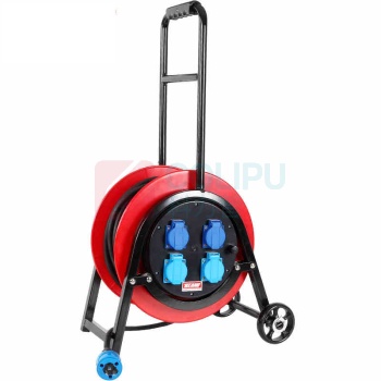 野狼 YELANG 轮车350电缆盘(220V) YL-35CYS-0950 3*1.5*50m (红色) 电缆价格随铜价波动