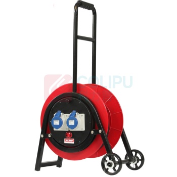 野狼 YELANG 轮车350电缆盘(220V工业) YL-35CGS3-1030 3*2.5*30m (红色) 电缆价格随铜价波动