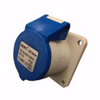威浦 TYP系列暗装直式工业插座,3P 16A 230V IP44 蓝色,5601,10只/盒