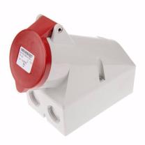 曼奈柯斯 工业明装插座,4P 32A 400V IP44 内部固定