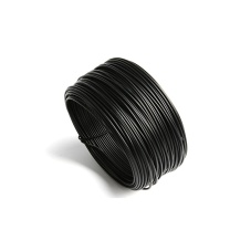 安赛瑞 包塑铁丝捆扎线PVC塑料铁丝扎线 电线捆扎丝 包塑铁芯扎带 23543 黑圆 每卷长约43m (5卷装)