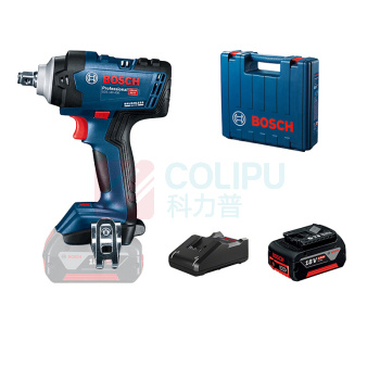 博世 BOSCH GDS 18V-400 KIT 充电式电动冲击扳手 锂电起子机螺丝刀 无刷 5.0Ah*1 全新400牛米扳手 GDS 18V-400(kit) 06019K0080 GDS 18V-400(kit) 06019K0080