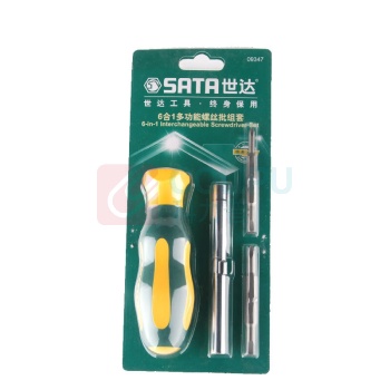 世达 SATA 6合1多功能螺丝批组套 09347