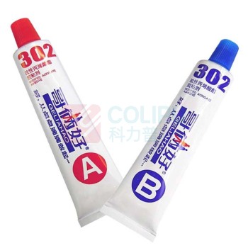 哥俩好 AB胶 302 40g+40g蓝+红/套