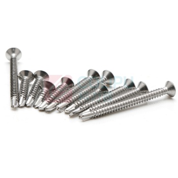 安赛瑞 410不锈钢十字沉头钻尾自攻螺丝 燕尾螺丝钉 22833 ST6.3×50mm(100枚装)