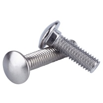 安赛瑞 201不锈钢半圆头方颈马车螺栓 22776 GB12国标 M5×16mm(500个装)