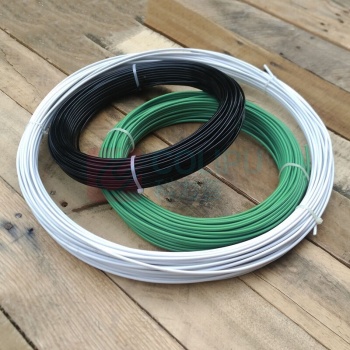 安赛瑞 包塑捆扎铁丝PVC包胶铁丝 23297 Φ3.2mm*20m (黑色)