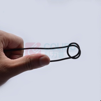 安赛瑞 包塑捆扎铁丝PVC包胶铁丝 23297 Φ3.2mm*20m (黑色)