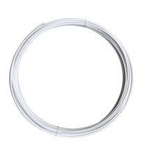 安赛瑞 包塑捆扎铁丝PVC包胶铁丝 24302 Φ2mm*60m (白色)