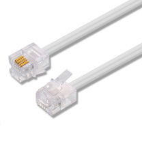 三堡 4芯多股6P4C纯铜电话线 TL-4010L 10m (白色)