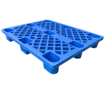 安赛瑞 九脚塑料托盘 HDPE 100×80×14cm 动载0.4t 静载1t 23720
