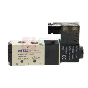亚德客 AIRTAC 电磁阀 4V200系列 4V21008B 两位五通 DIN插座式 接口Rc1/4 DC24V