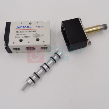 亚德客 AIRTAC 电磁阀 4V200系列 4V21008B 两位五通 DIN插座式 接口Rc1/4 DC24V