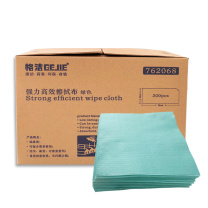 格洁 擦拭布 强力高效款 材质 聚酯纤维+原生木浆 适用重量水油污混合液 762068 30cmx35cm (绿色) 300张/盒 4盒/箱 (仅江浙沪包邮)