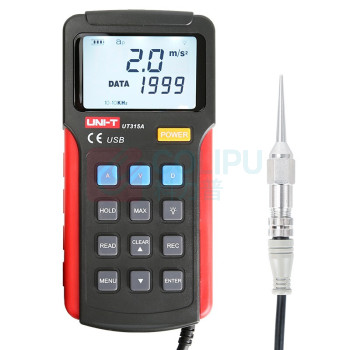 优利德 UNI-T UT315A 测振仪分体式手持数字振动测试仪测震仪震动分析仪机械设备电机故障检测仪 UT315A UT315A