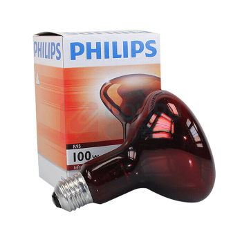 飞利浦 PHILIPS 红外线灯泡 100W 电烤灯配件进口灯泡 家用神灯仪器 E27