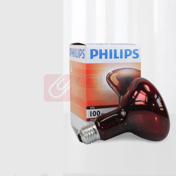 飞利浦 PHILIPS 红外线灯泡 100W 电烤灯配件进口灯泡 家用神灯仪器 E27