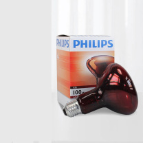 飞利浦 PHILIPS 红外线灯泡 100W 电烤灯配件进口灯泡 家用神灯仪器 E27