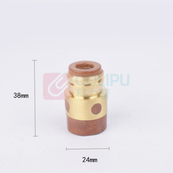上柯 气保焊二保焊枪配件绝缘套 C3075 500A黑胶木带铜芯(50个) 绝缘筒绝缘螺母