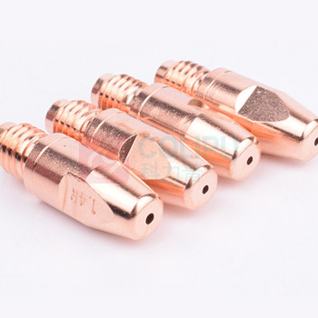 上柯 水冷气保焊枪配件导电嘴 C3083 M8*30*0.8铬锆铜(50个) 501D/36KD二保焊枪导电咀