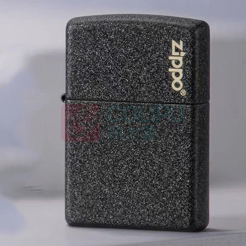 zippo 打火机之宝防风煤油 黑裂漆经典商标 单机 236-C-000016 内壁锈迹为工艺,介意勿拍