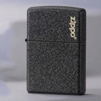zippo 打火机之宝防风煤油 黑裂漆经典商标 单机 236-C-000016 内壁锈迹为工艺,介意勿拍