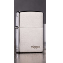 zippo 打火机之宝防风煤油 拉丝镀铬-商标 单机 200ZL-A-000018 内壁锈迹为工艺,介意勿拍