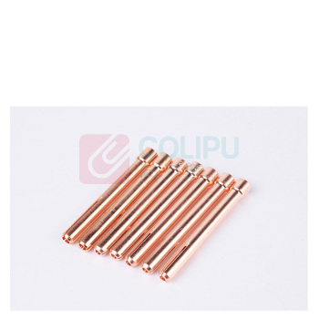 上柯 氩弧焊枪紫铜钨极夹钨针夹电极夹 C3067 (1.6mm*100个) 适用型号WP-18/17/26