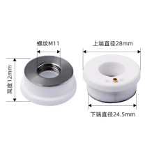 岚浦思 陶瓷环 28*24.5*12mm*M11 1101007001700适用于华工法利莱等激光器切割机
