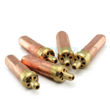 上柯 射吸式割枪丙烷梅花形割嘴割炬用气体输出割嘴 HY060 G03-100(3号10只)