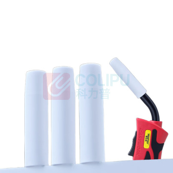 耀达威 焊枪保护嘴 耐高温白瓷保护套 F4250 长100mm内径15mm厚度3.5mm