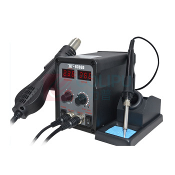 泰克 二合一组合拆焊台风扇式二合一拆焊台 TK-8786D (450W+50W)双数显