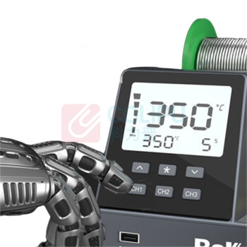 BAKON 恒温数显台式锡焊电洛铁/焊笔 BK602Pro 配C210发热芯 (白色)
