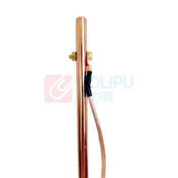 力航 释放静电紫铜棒 直径20mmX长度600mm 定制 接线孔直径10mm