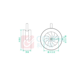 优企 光阑加支架 44*8mm